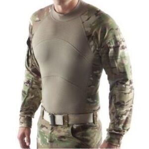 Massif - Men's Army Combat Base Layer Camouflage Long Sleeve Shirt - NWT!